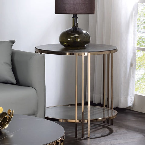 Zaidee - End Table - Gold