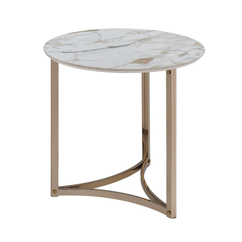 Zaidee - End Table - Sintered Champagne