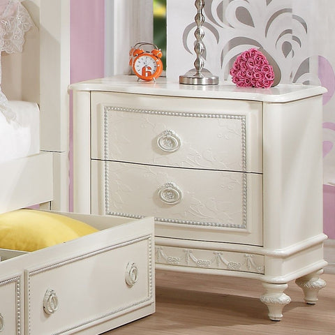 Dorothy - Nightstand With 2 Drawers - Ivory