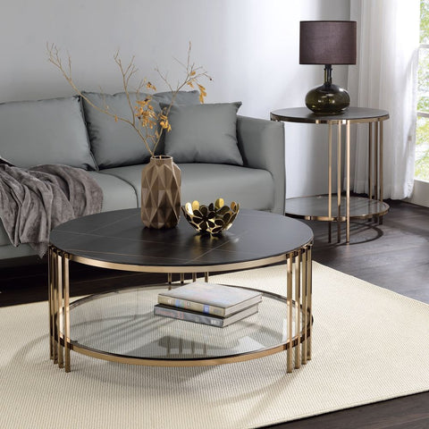 Zaidee - End Table - Gold