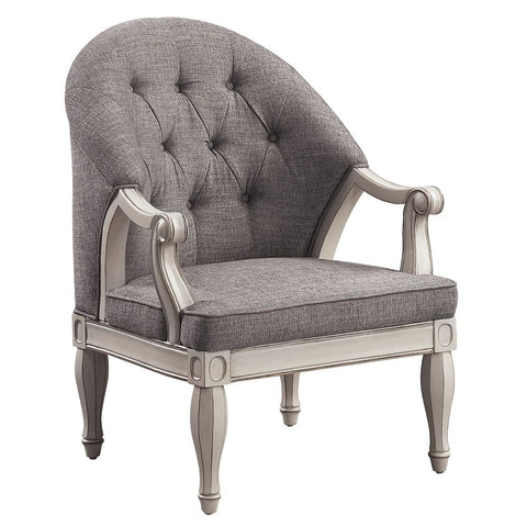 Florian - Chair - Gray & Antique White