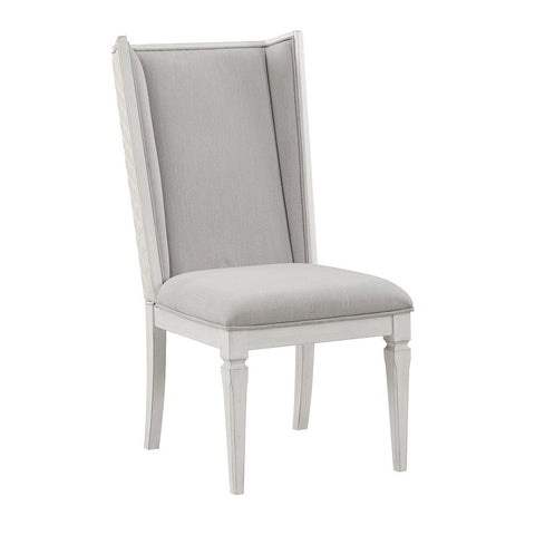 Katia - Hostess Chair (Set of 2) - Light Gray & Weathered White