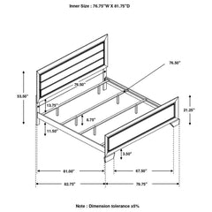 Kauffman - High Headboard Panel Bed