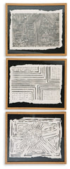 Wonderstow - Black / Beige - Wall Art Set (Set of 3)