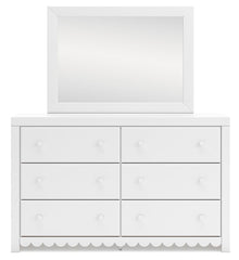 Mollviney - White - Dresser And Mirror