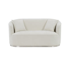 Odette - Loveseat With 2 Pillows - Beige