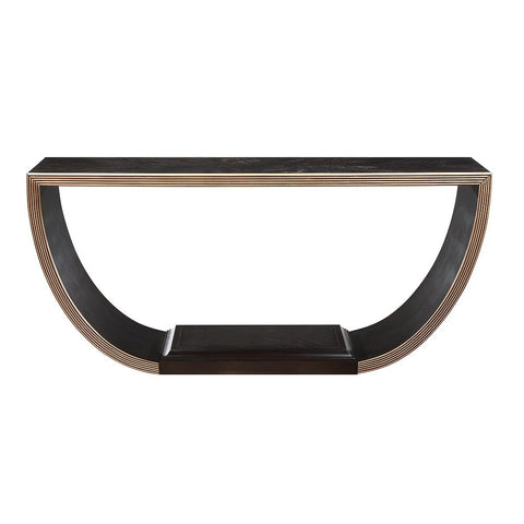 Maceo - Console Table - Black & Gold