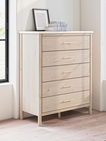 Cadmori - Two-tone - Five Drawer Wide Chest