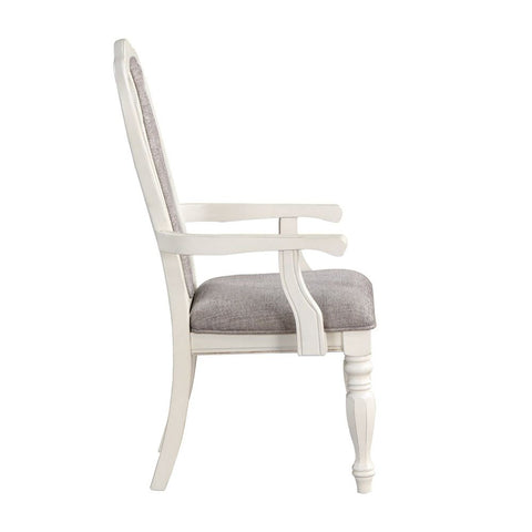 Florian - Arm Chair (Set of 2) - Gray & Antique White