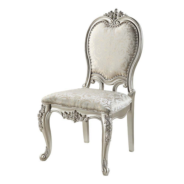 Bently - Side Chair (Set of 2) - Fabric & Champagne Finish
