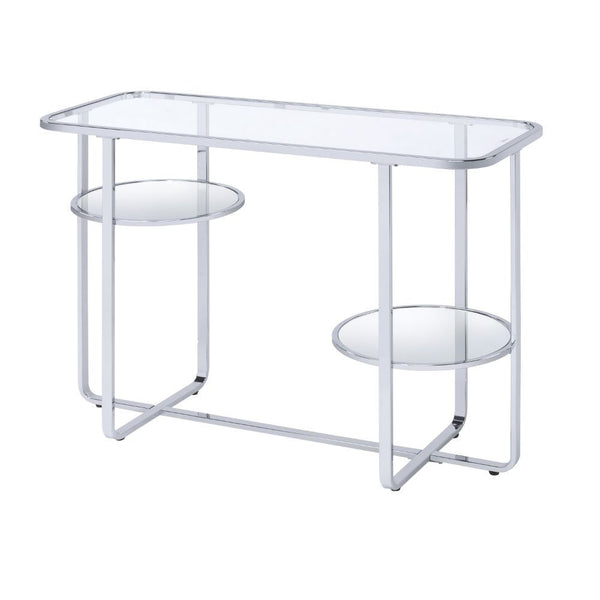 Hollo - Accent Table - Chrome & Glass