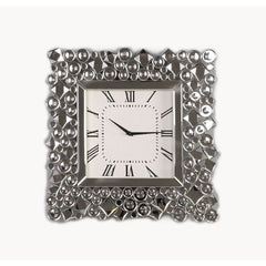 Kachina - Wall Clock - Mirrored & Faux Gems - 19"