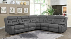 Higgins - Four-Piece Upholstered Power Sectional