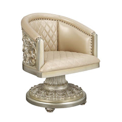 Sorina - Dining Chair - PU & Antique Gold Finish - 38"