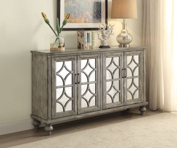 Velika - Accent Table - Weathered Gray - 37"
