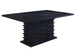 Stanton - Rectangle Pedestal Dining Table - Black