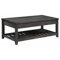 Cliffview - Lift Top Coffee Table With Storage - Cavities Gray