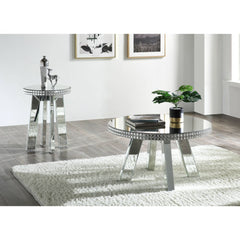 Lotus - Coffee Table - Mirrored & Faux Crystals
