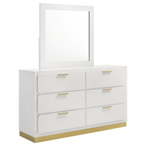 Caraway - 6-Drawer Bedroom Dresser With Mirror