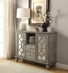 Velika - Accent Table - Weathered Gray - Wood