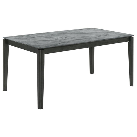 Stevie - Rectangular Faux Marble Top Dining Table