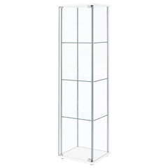 Bellatrix - Rectangular 4-shelf Curio Cabinet