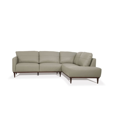 Tampa - Sectional Sofa - Airy Green Leather