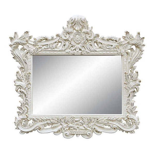 Adara - Mirror - Antique White Finish