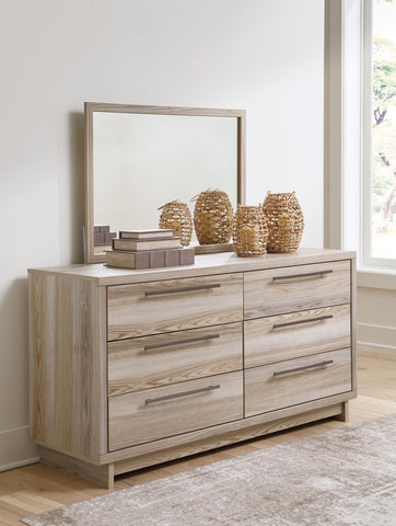 Hasbrick - Tan - Dresser And Mirror