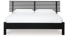 Danziar - Slat Panel Bed With Low Footboard Set