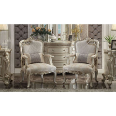 Picardy - Chair - Fabric & Antique Pearl - 43"