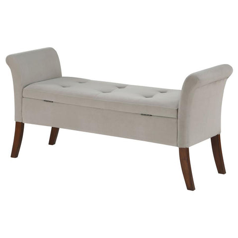 Farrah - Upholstered Rolled Arms Storage Bench