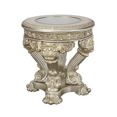 Danae - End Table - Champagne & Gold Finish - 27"